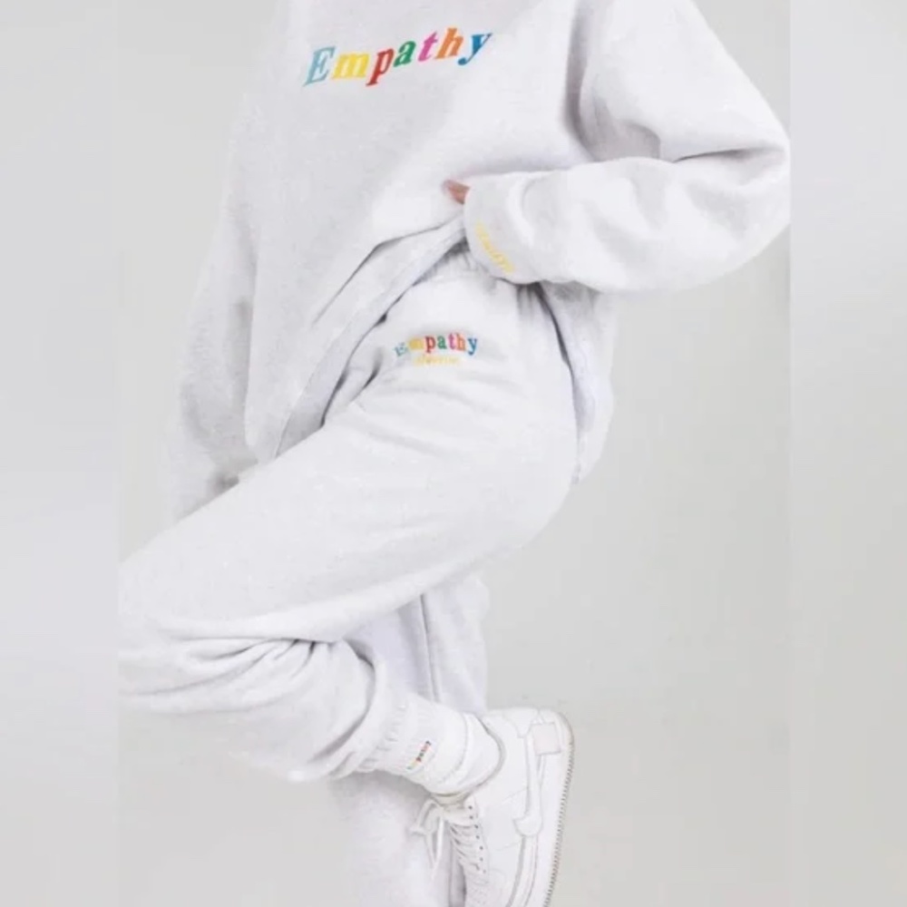 Empathy White Track Pants